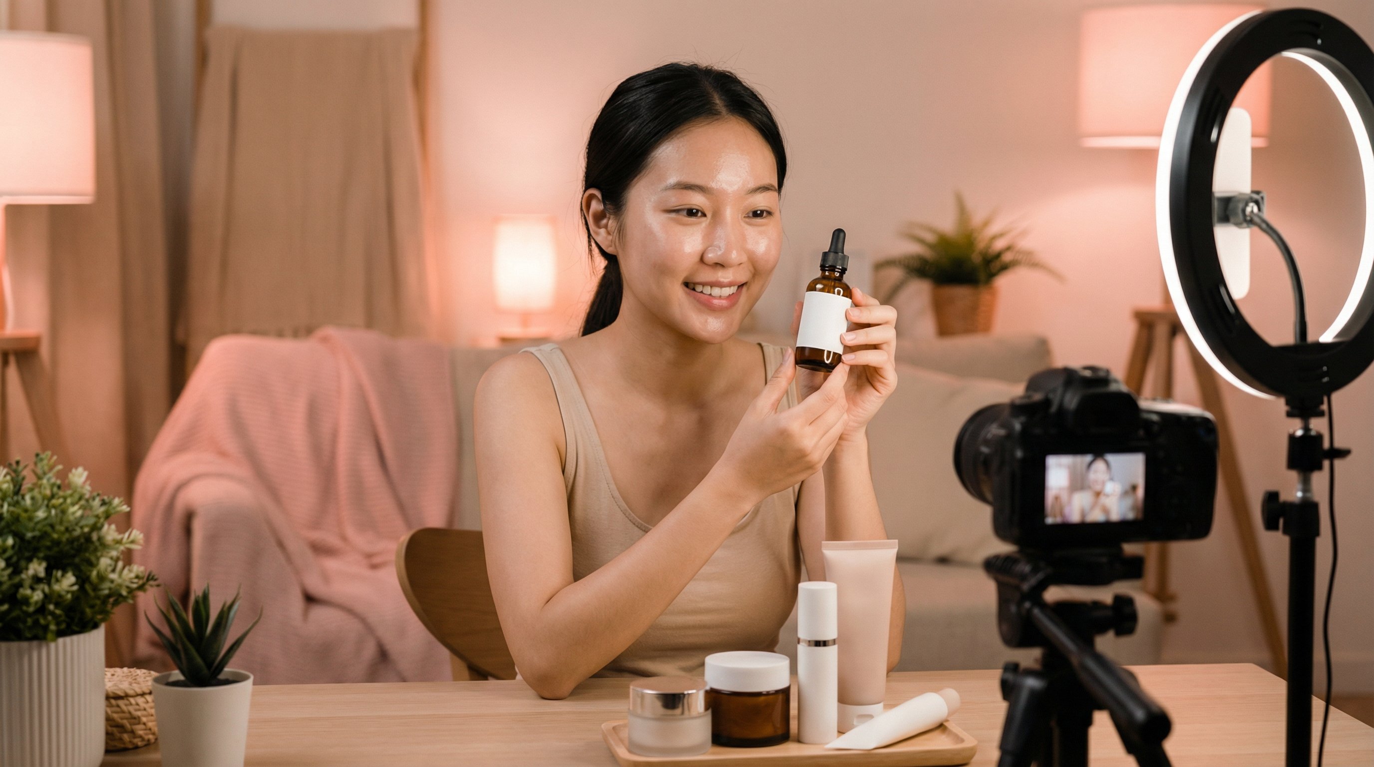 黄色仓库美妆护肤视频